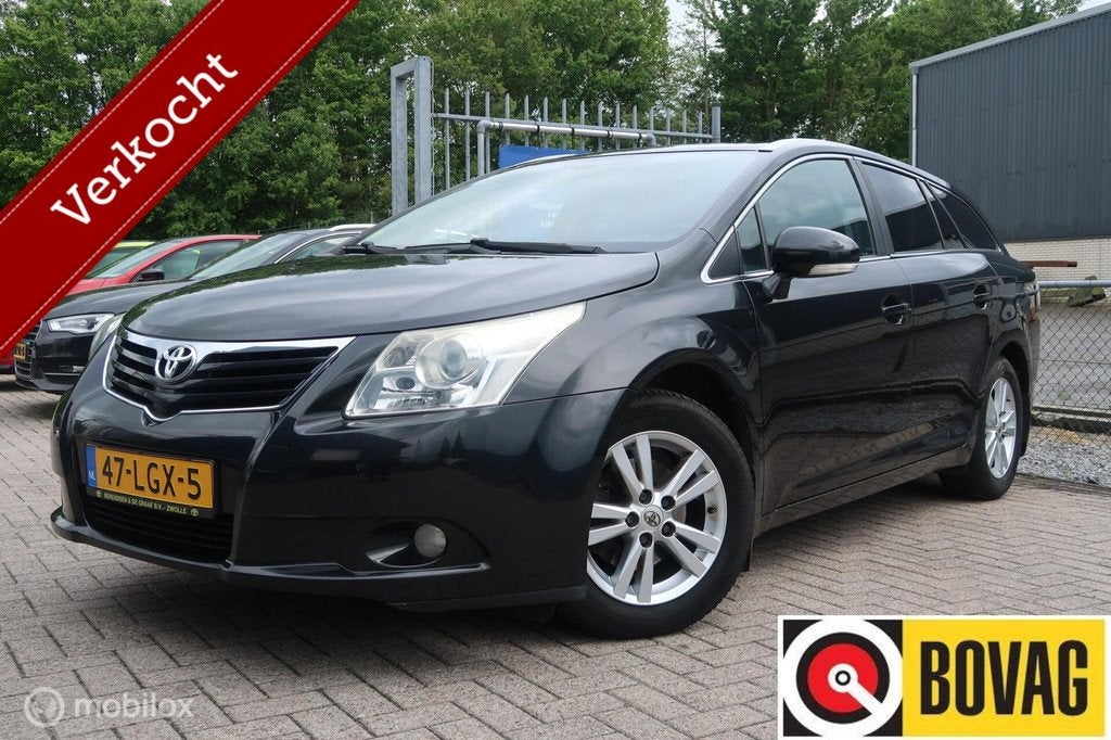 Toyota Avensis 1.8 VVTi Business, 15 km/l, 4 cilinders, Zwart, Origineel Nederlands