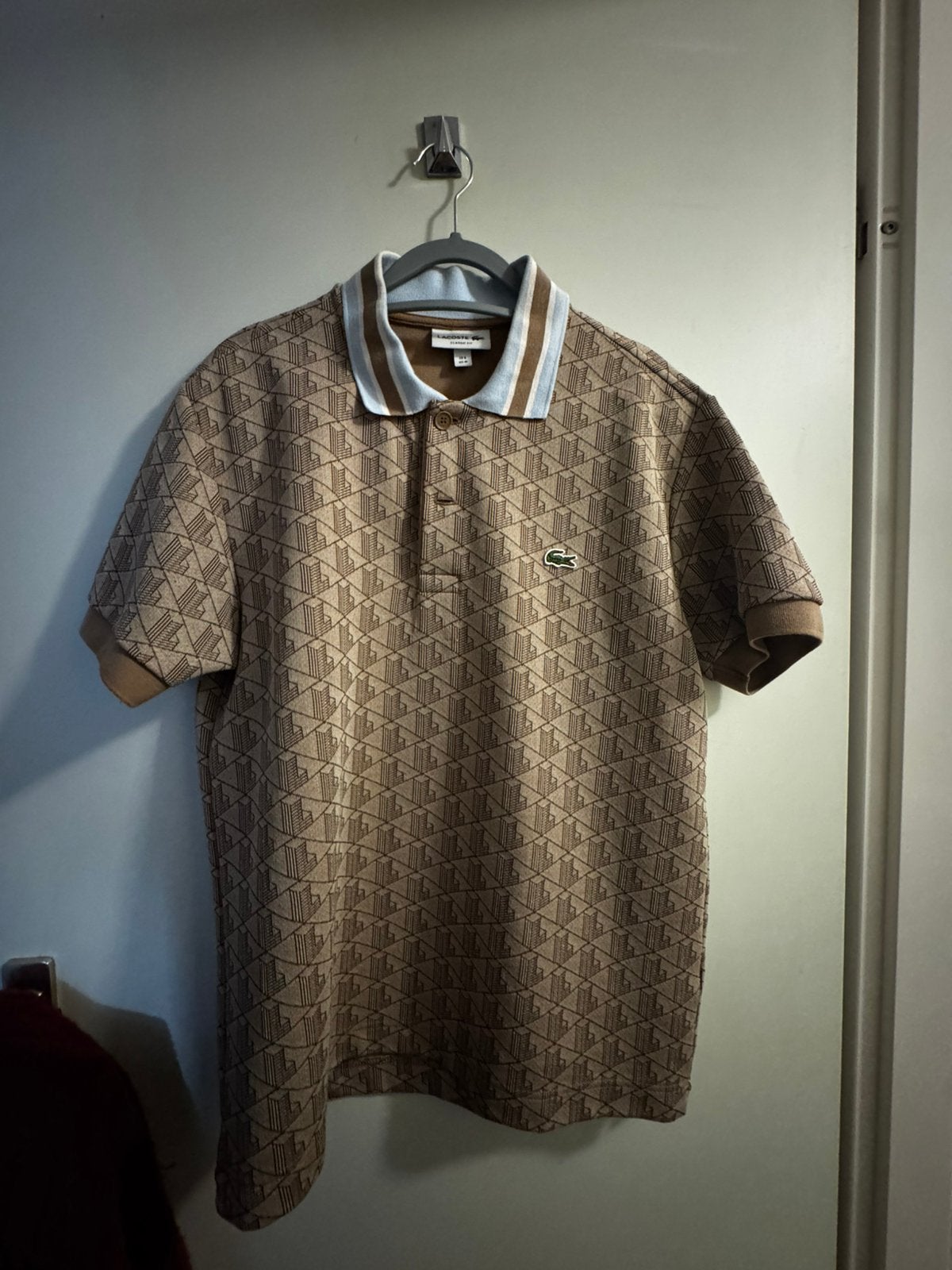 Lacoste polo m, Kleding | Heren, Ophalen of Verzenden, Zo goed als nieuw, Blauw