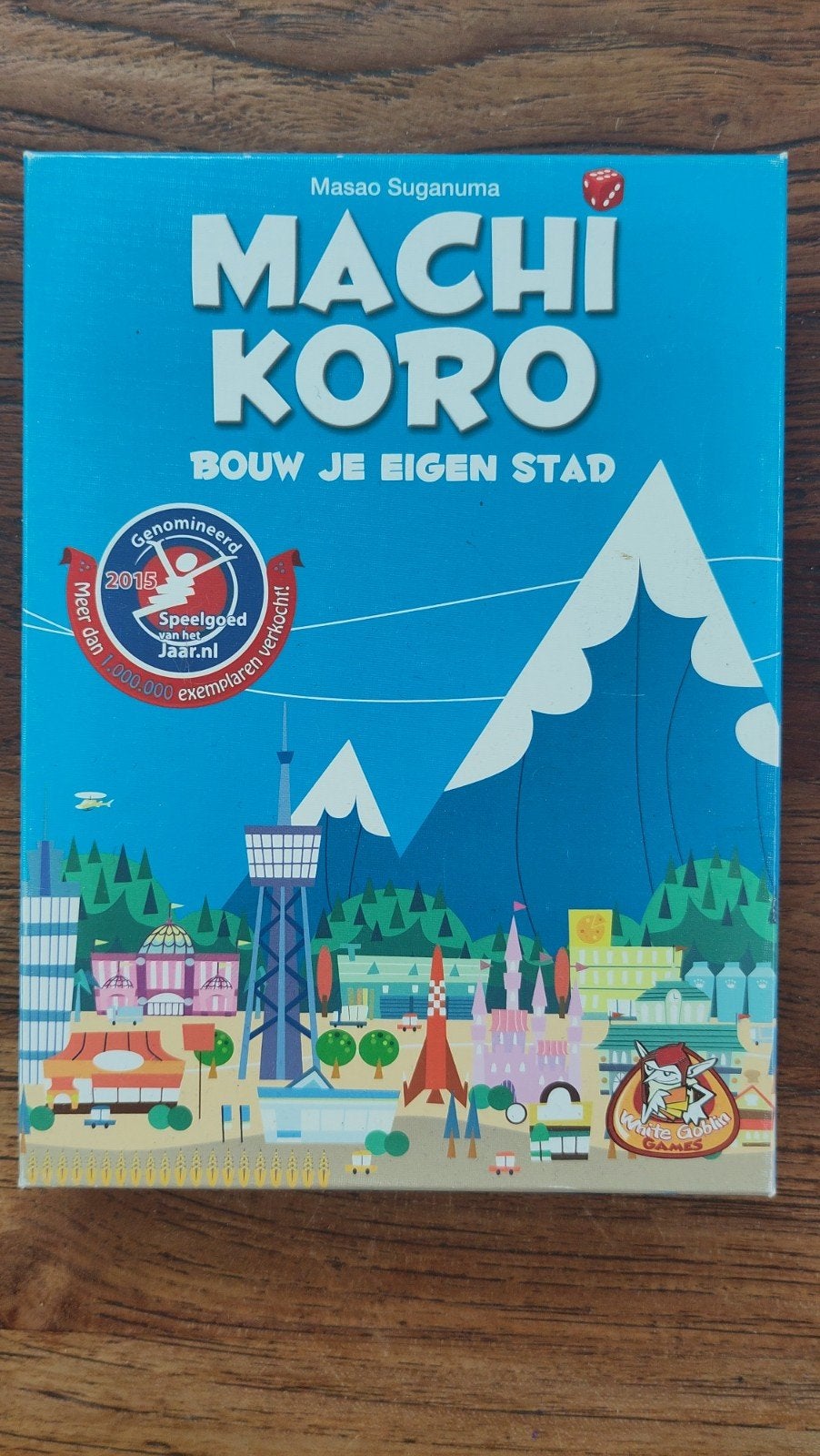 Machi Koro kaartspel, Een of twee spelers, Ophalen of Verzenden, Zo goed als nieuw, White Goblin Games