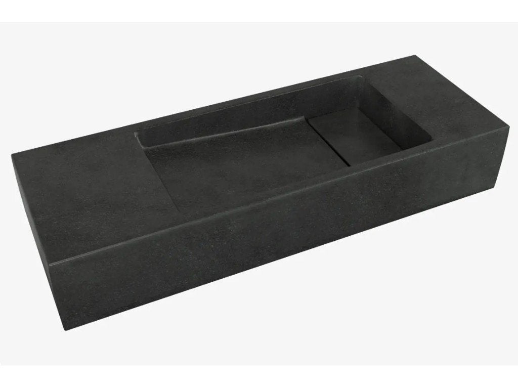 Balmani Mood fonteintje in verzoet graniet – 55 x 20 x 10 cm, Ophalen, Nieuw, Steen, Wastafel