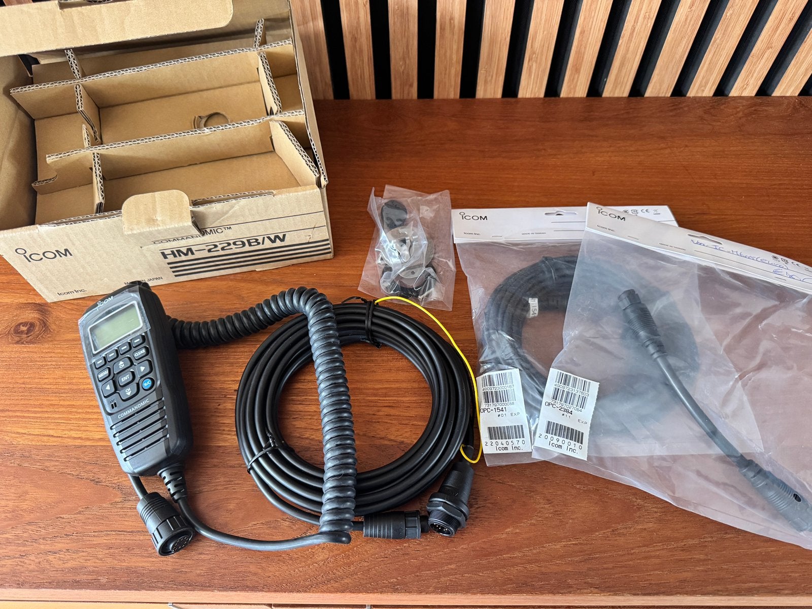 Nieuwe Icom commandmic HM-229B, Ophalen of Verzenden, Nieuw, Communicatie