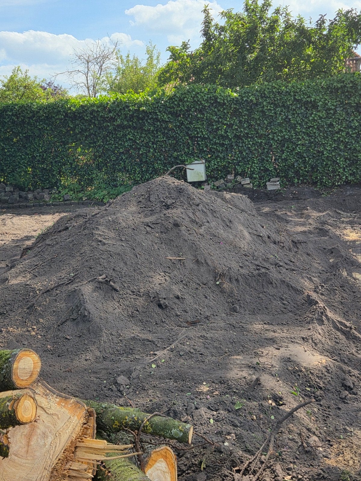 Zwarte grond, Ophalen, Tuinaarde