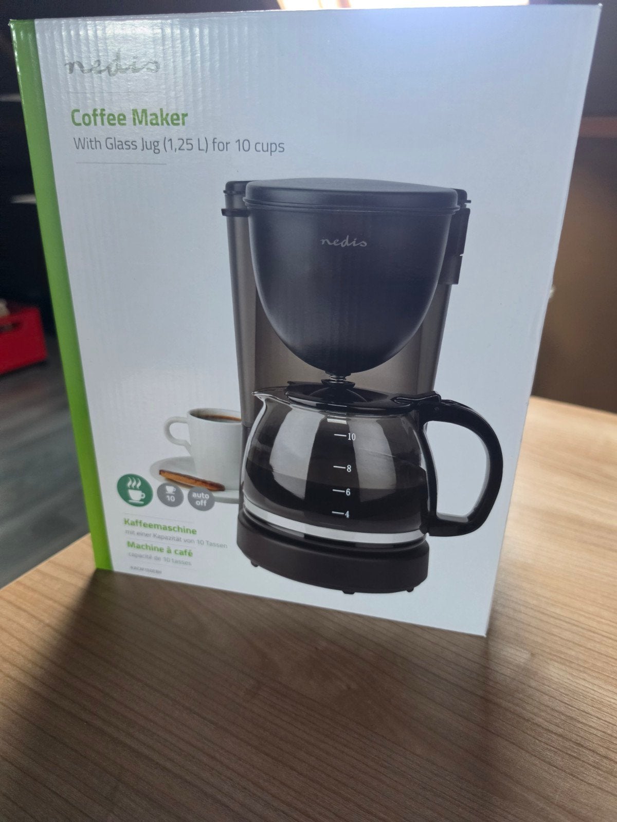 Nedis Koffiezetapparaat met  (1,25 L), 10 kopjes of meer, Gemalen koffie, Ophalen of Verzenden, Koffiemachine