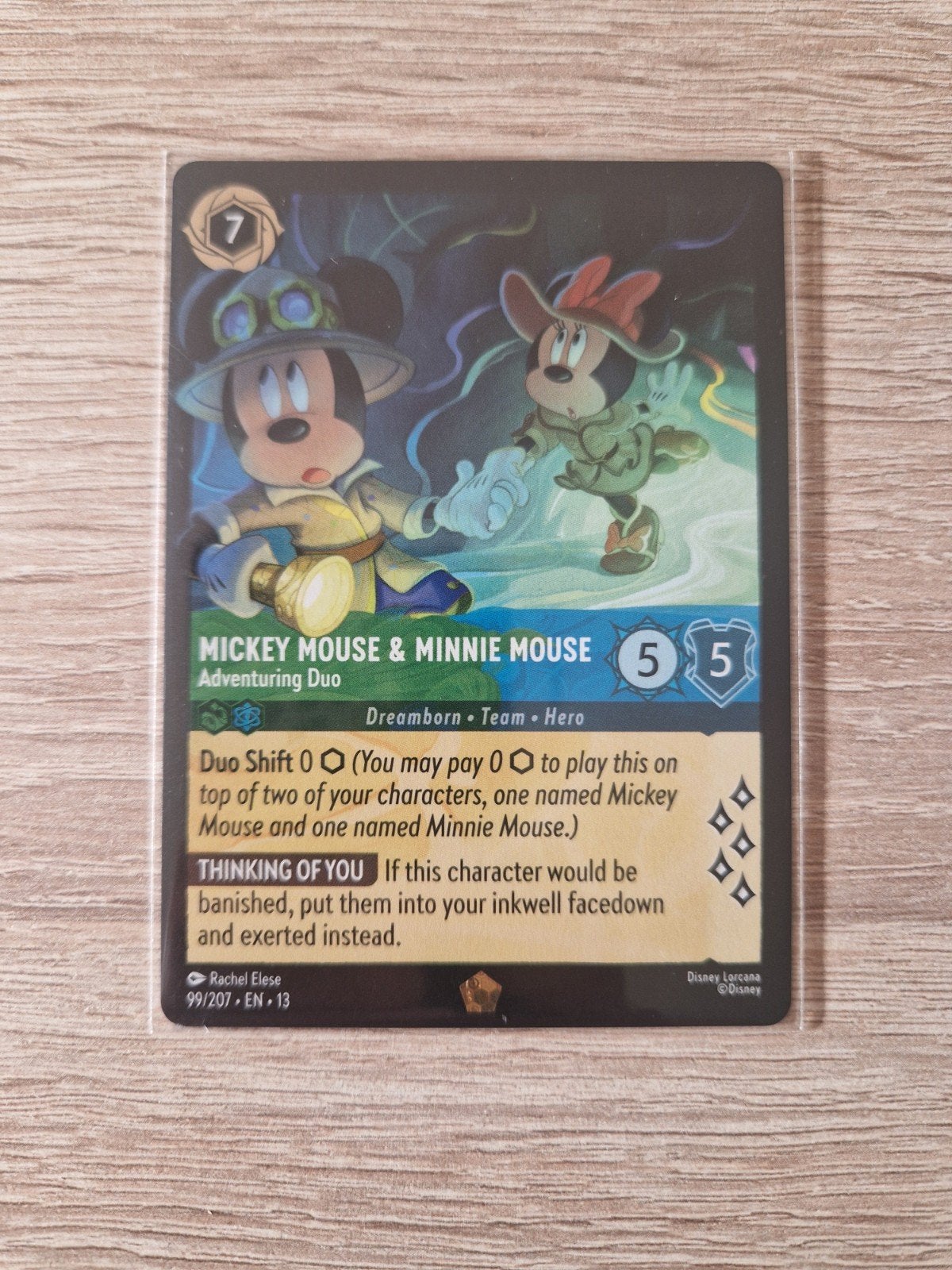 Mickey Mouse & Minnie Mouse adventuring duo #99 13ATV, Ophalen of Verzenden, Zo goed als nieuw, Losse kaart
