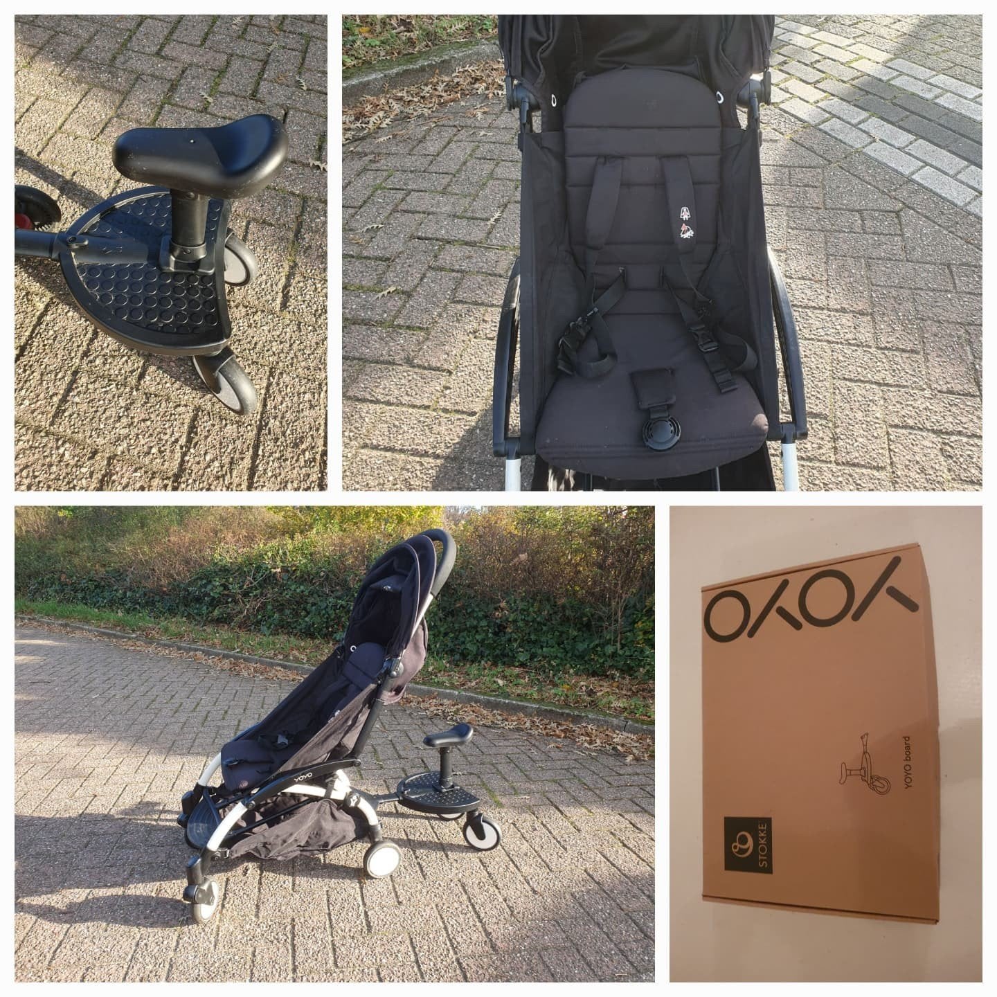 YOYO kinderwagen met meerijdplankje en zitje, Kinderen en Baby's, Kinderwagens en Combinaties, Ophalen of Verzenden, Zo goed als nieuw
