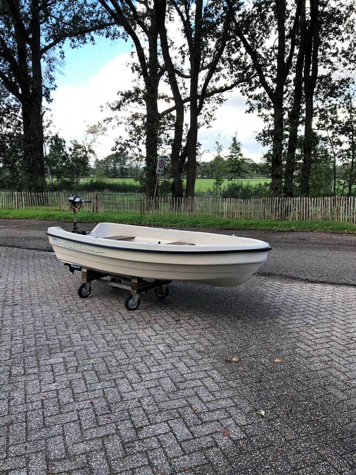 Mooie sunny Terhi 310 boot incl elektrische motor, Watersport en Boten, Ophalen of Verzenden, Zo goed als nieuw