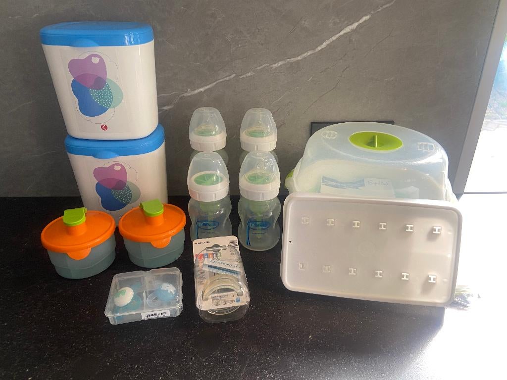 Baby flessen + vele extra's, Kinderen en Baby's, Babyvoeding en Toebehoren, Ophalen of Verzenden, Zo goed als nieuw, Overige typen