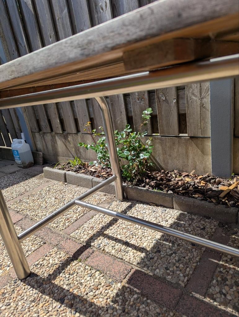 Tuinset van rvs, Ophalen of Verzenden, Gebruikt