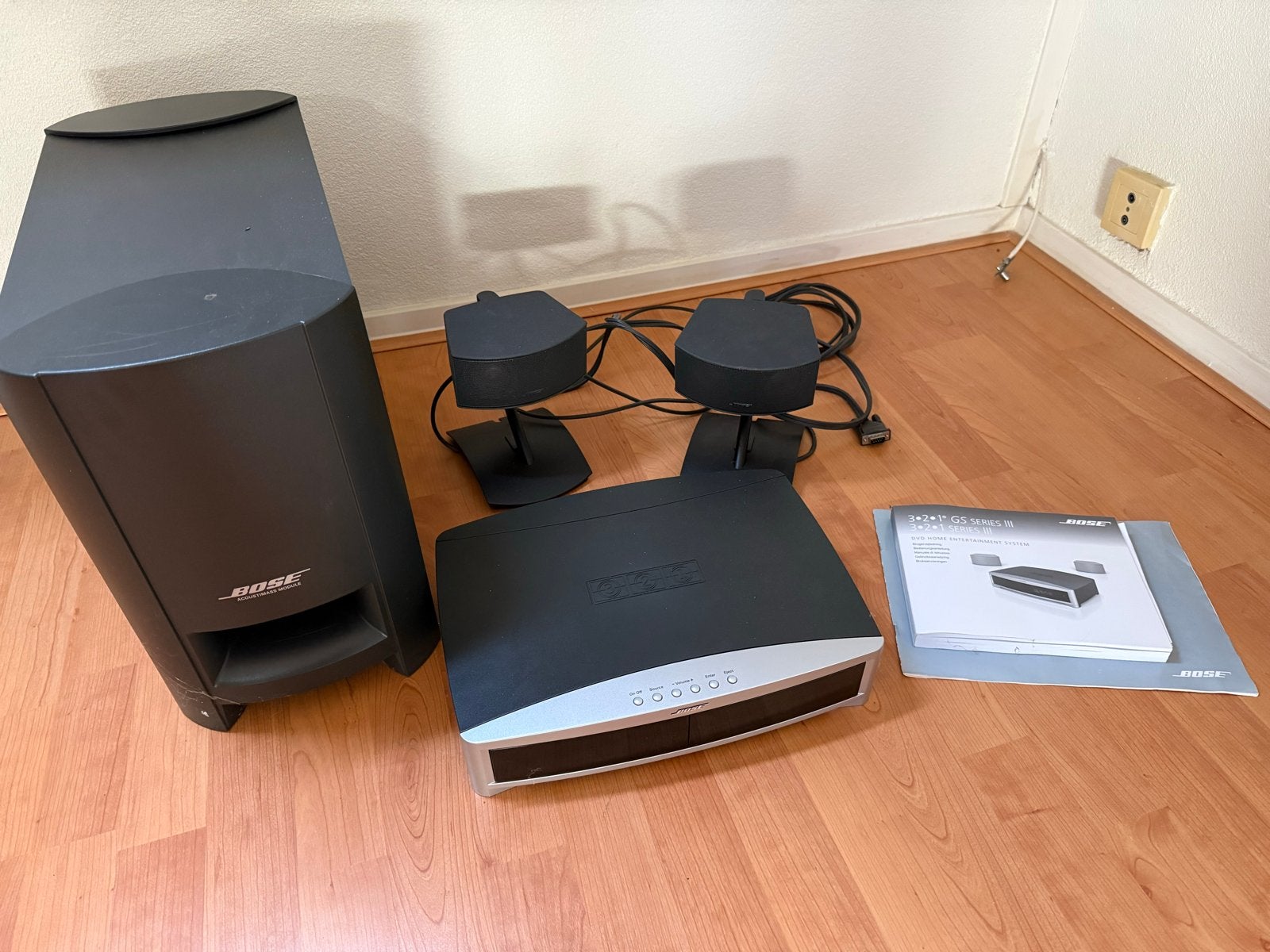 Bose 3-2-1 GS Series III DVD Home Entertainment System, Ophalen, Gebruikt, 2.1-systeem, Dvd-speler