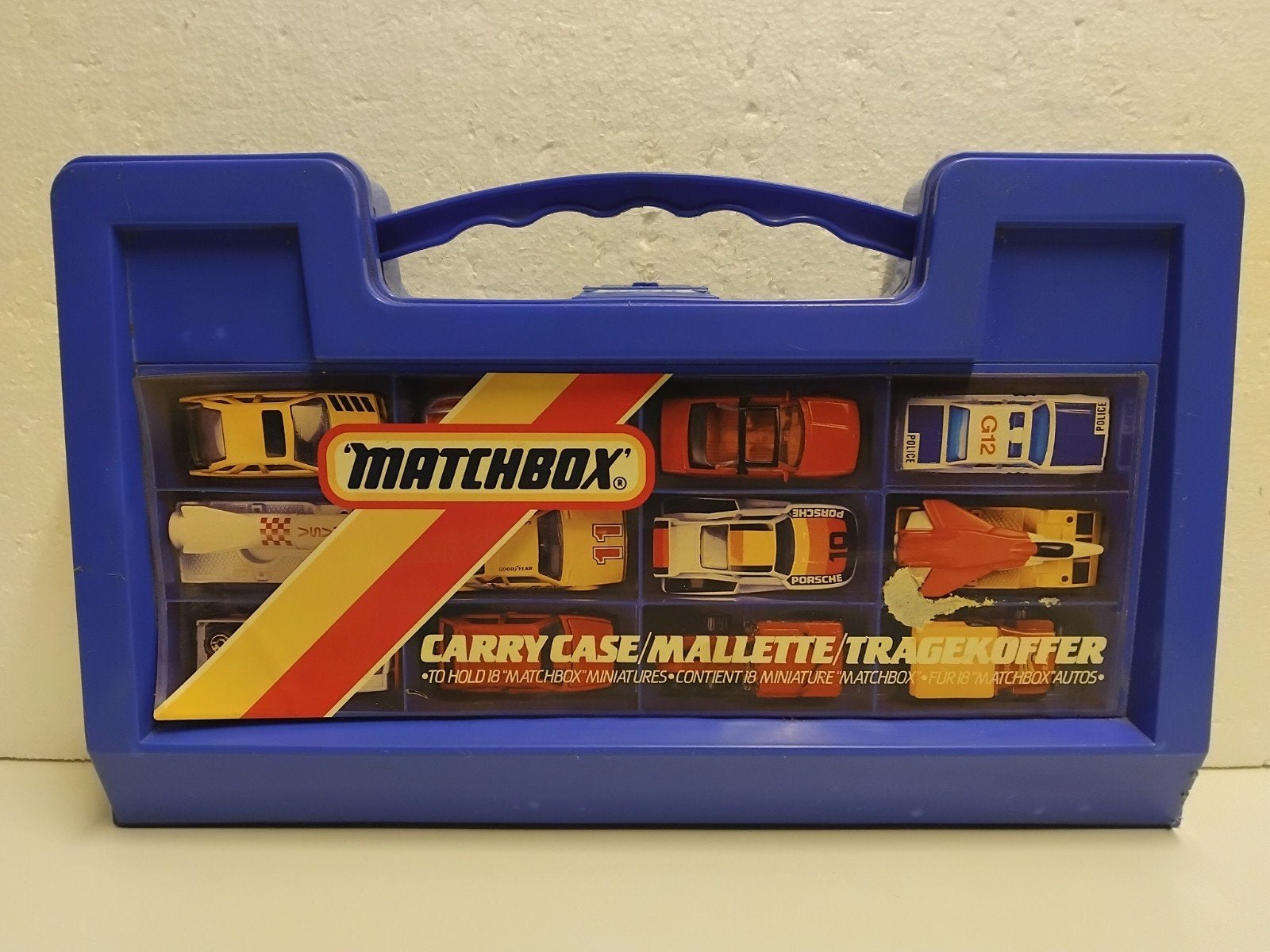 1986 Matchbox koffer Carry case 18 vakken 3INCH, Ophalen of Verzenden, Gebruikt, Overige typen