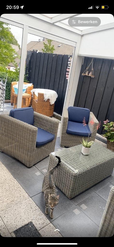 Tuinset, Tuin en Terras, Ophalen, Loungeset, Overige materialen, 4 zitplaatsen