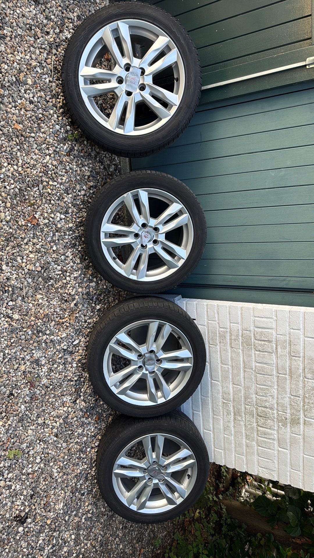 4x 17inch lichtmetalen velgen/winterbanden VolvoV60, Auto-onderdelen, Ophalen, Gebruikt, Banden en Velgen, 17 inch