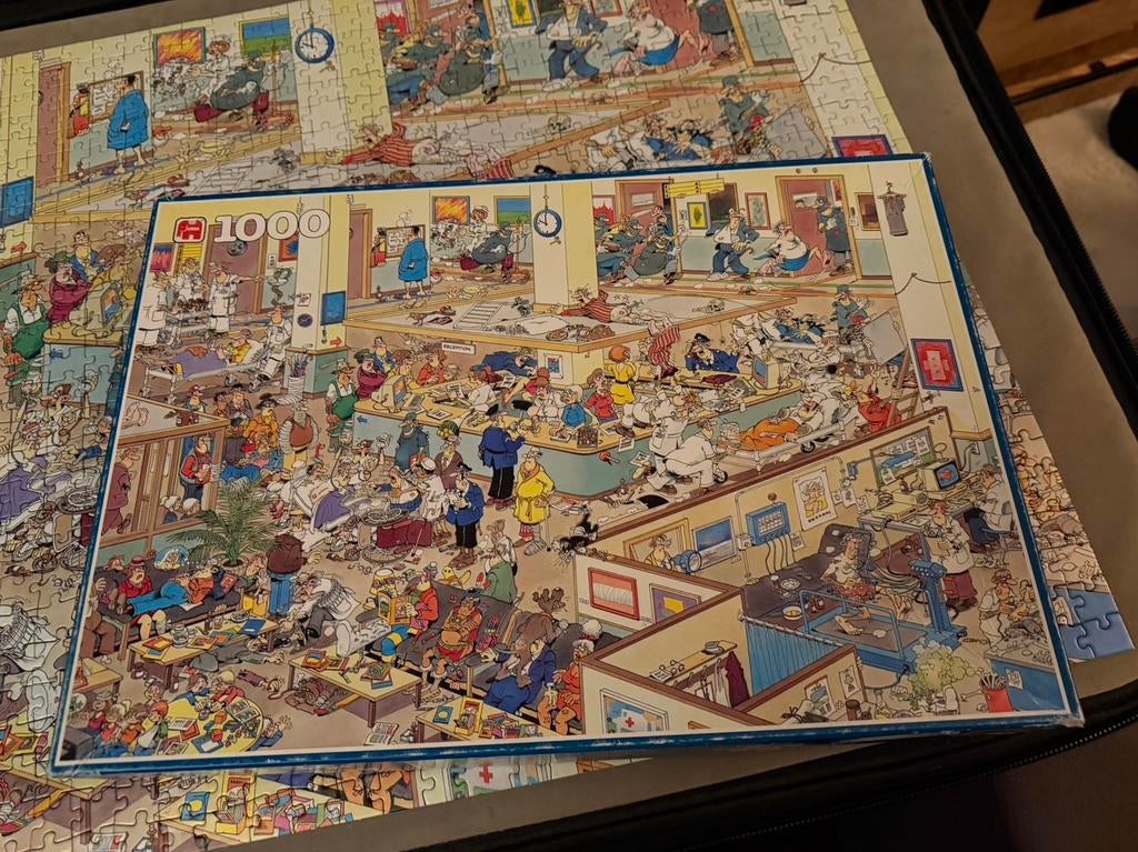 Jan van Haasteren 1000, 1650 Van harte beterschap, Hobby en Vrije tijd, Denksport en Puzzels, Ophalen of Verzenden, 500 t/m 1500 stukjes