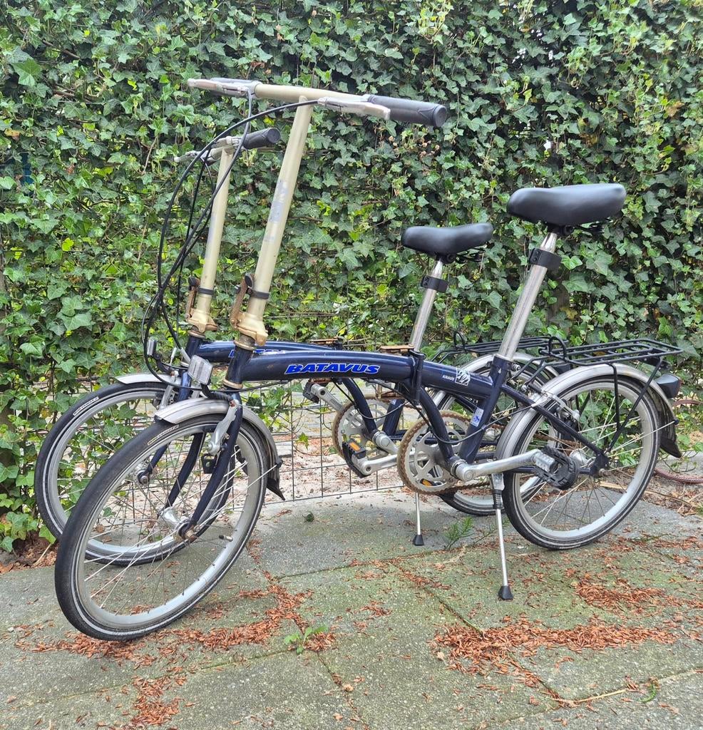 2x Batavus Knaus vouwfiets, Fietsen en Brommers, Fietsen | Vouwfietsen, Ophalen, Gebruikt, Batavus, Totaal opvouwbaar