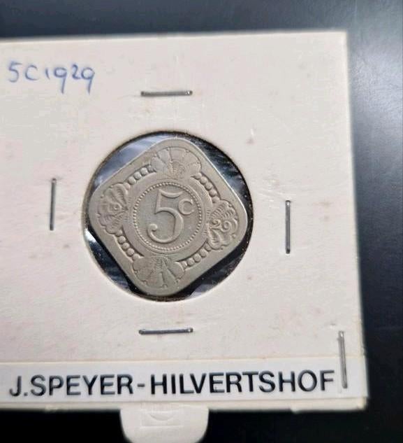 5 cent 1929 - J. Speyer, Ophalen of Verzenden, Koningin Wilhelmina