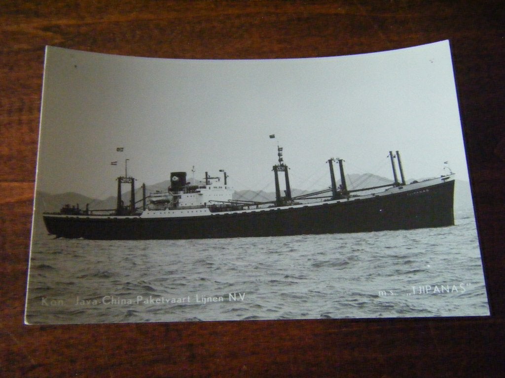 H42 - m.s. Tjipanas - Kon. Java China Paketvaart Lijnen, Verzamelen, Ophalen of Verzenden, Kaart, Foto of Prent
