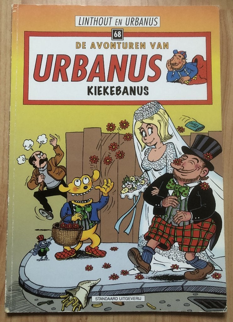LINTHOUT EN URBANUS - KIEKEBANUS - 2E VERSIE, Eén stripboek, Ophalen of Verzenden, Zo goed als nieuw, Urbanus