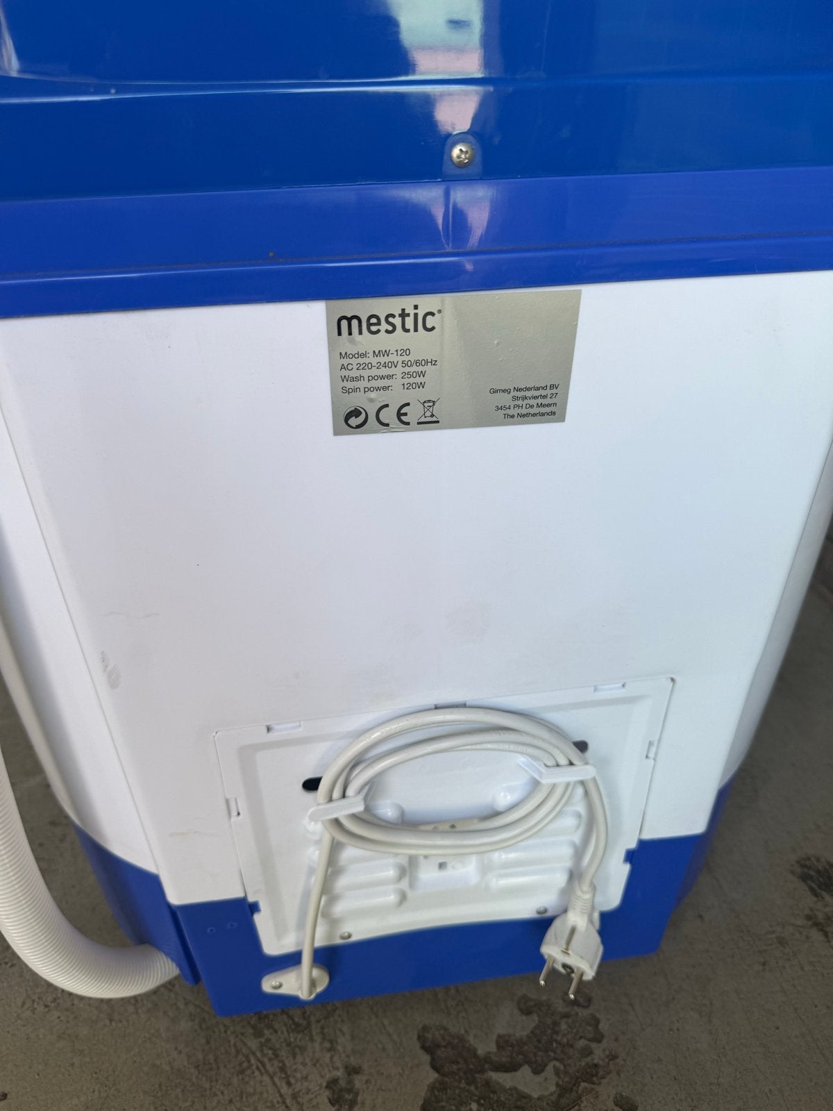 Mestic Camping Wasmachine MW-120 - Compact en Draagbaar, Witgoed en Apparatuur, Wasmachines, Ophalen, Minder dan 85 cm, Minder dan 4 kg