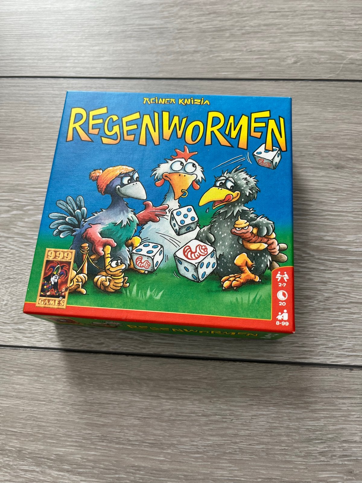 Regenwormen bordspel van Reiner Knizia, Drie of vier spelers, Ophalen of Verzenden, Gebruikt