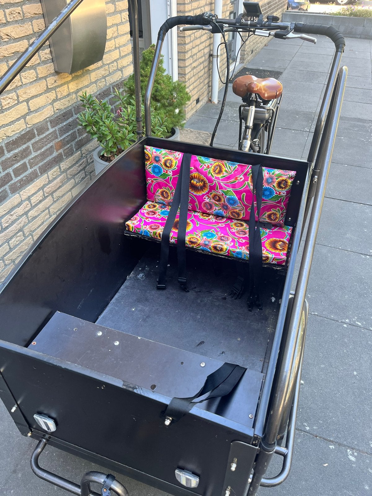 Elektrische Troy bakfiets., 4 kinderen of meer, Gebruikt, Elektrisch, Trommelrem