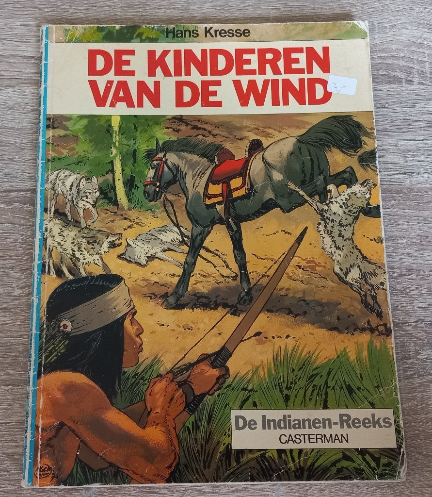 De kinderen van de wind (Indianenreeks, 1973 1e druk), Boeken, Stripboeken, Gelezen, Eén stripboek, Ophalen of Verzenden, Hans Kresse