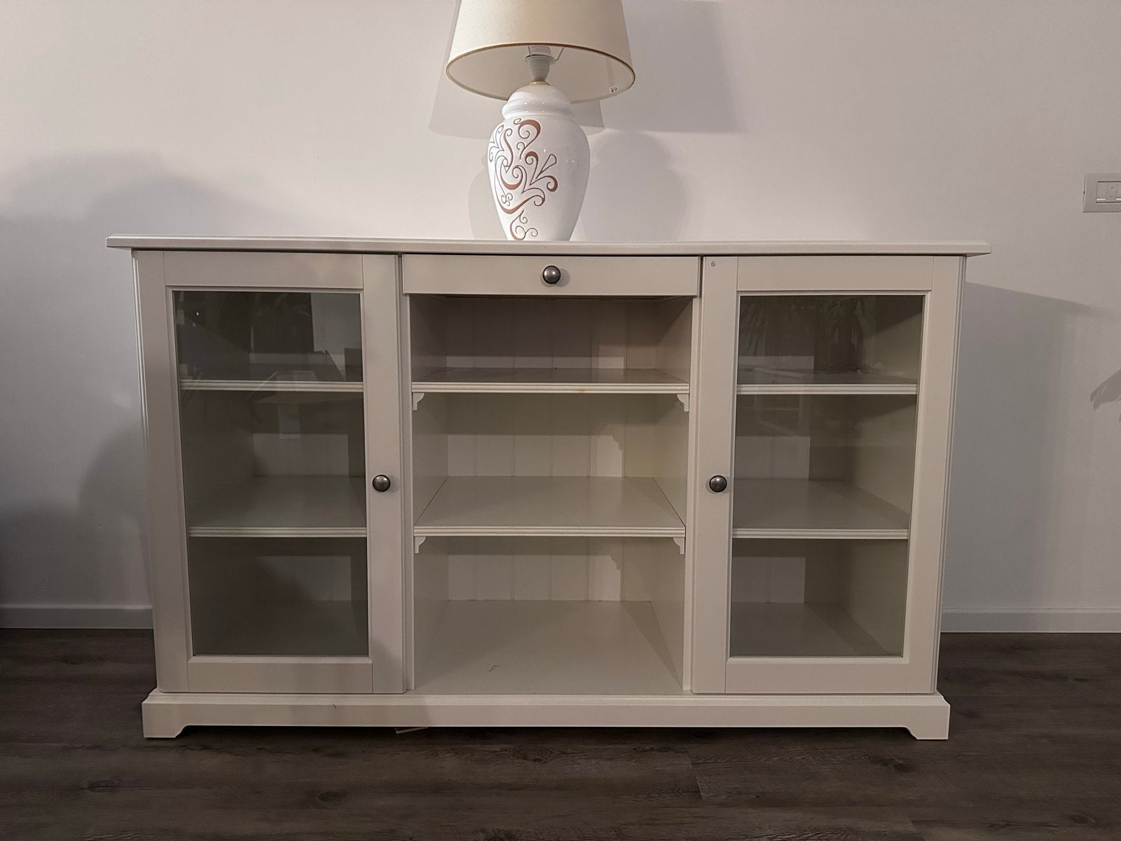 IKEA LIATORP dressoir / sideboard – wit – zeer goede staat, Ophalen, 100 tot 150 cm, Zo goed als nieuw, Minder dan 100 cm