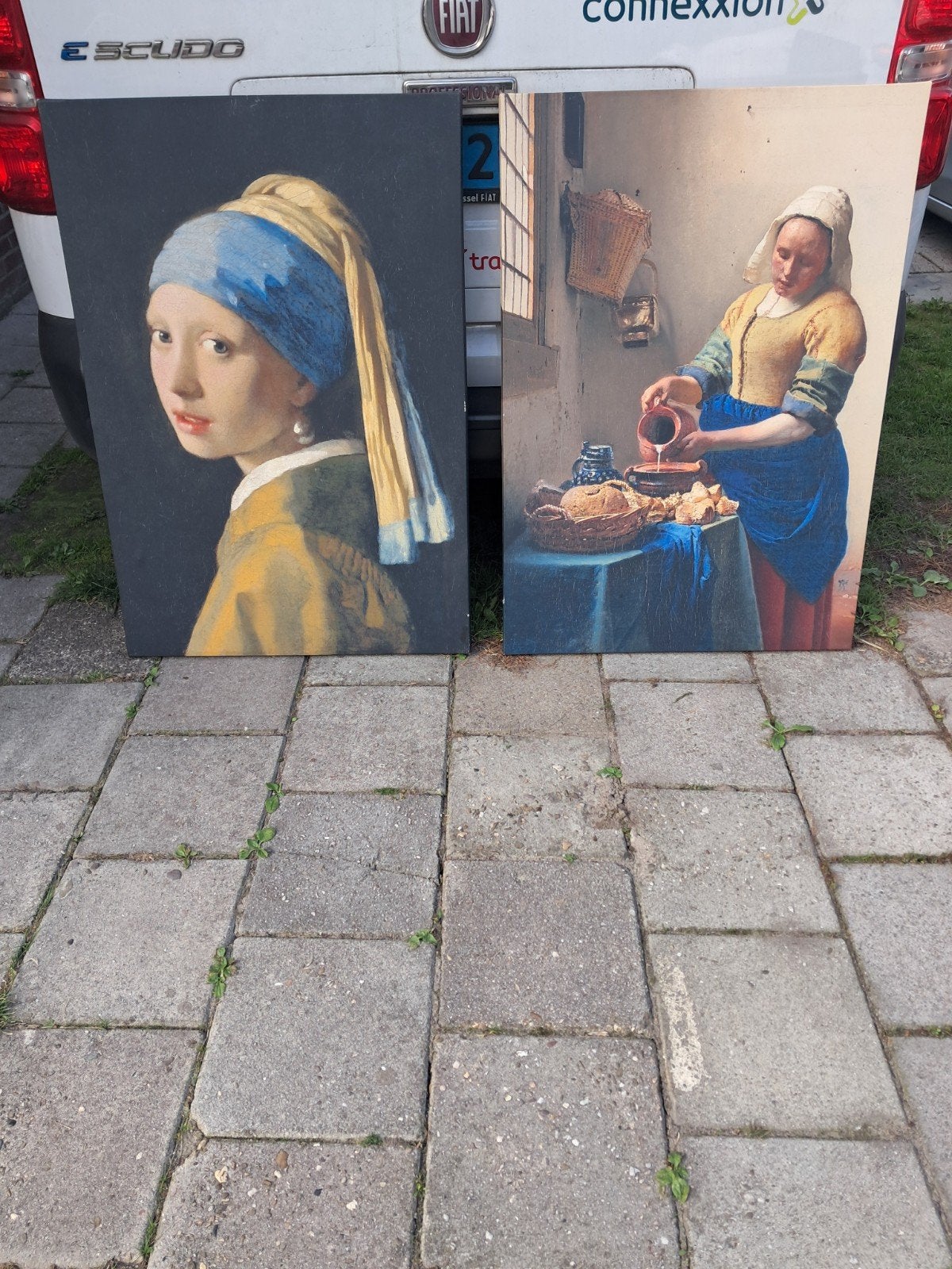 Het Melkmeisje & Meisje met de parel, Antiek en Kunst, Ophalen