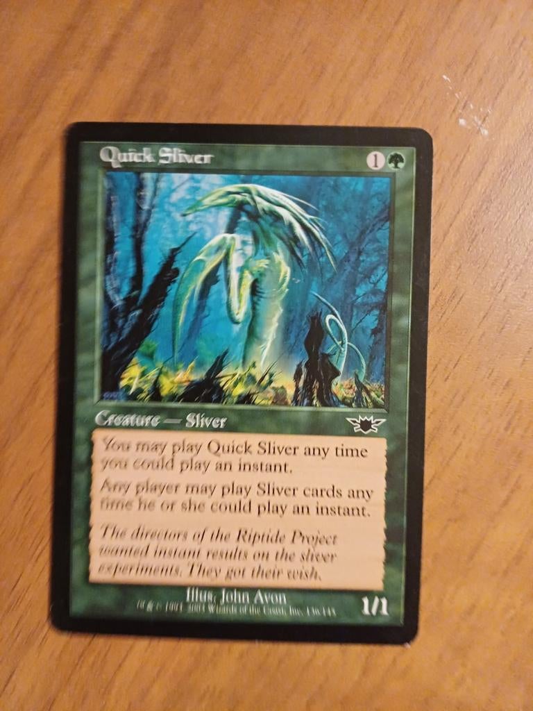 Magic: The Gathering - Quick Sliver (Engels), Ophalen of Verzenden, Gebruikt, Losse kaart