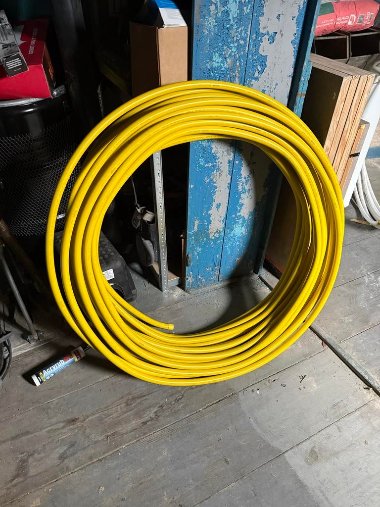 Upenor 25mm buis 50 meter + koppelingen, Overige materialen, 6 meter of meer, Nieuw, Rechte buis