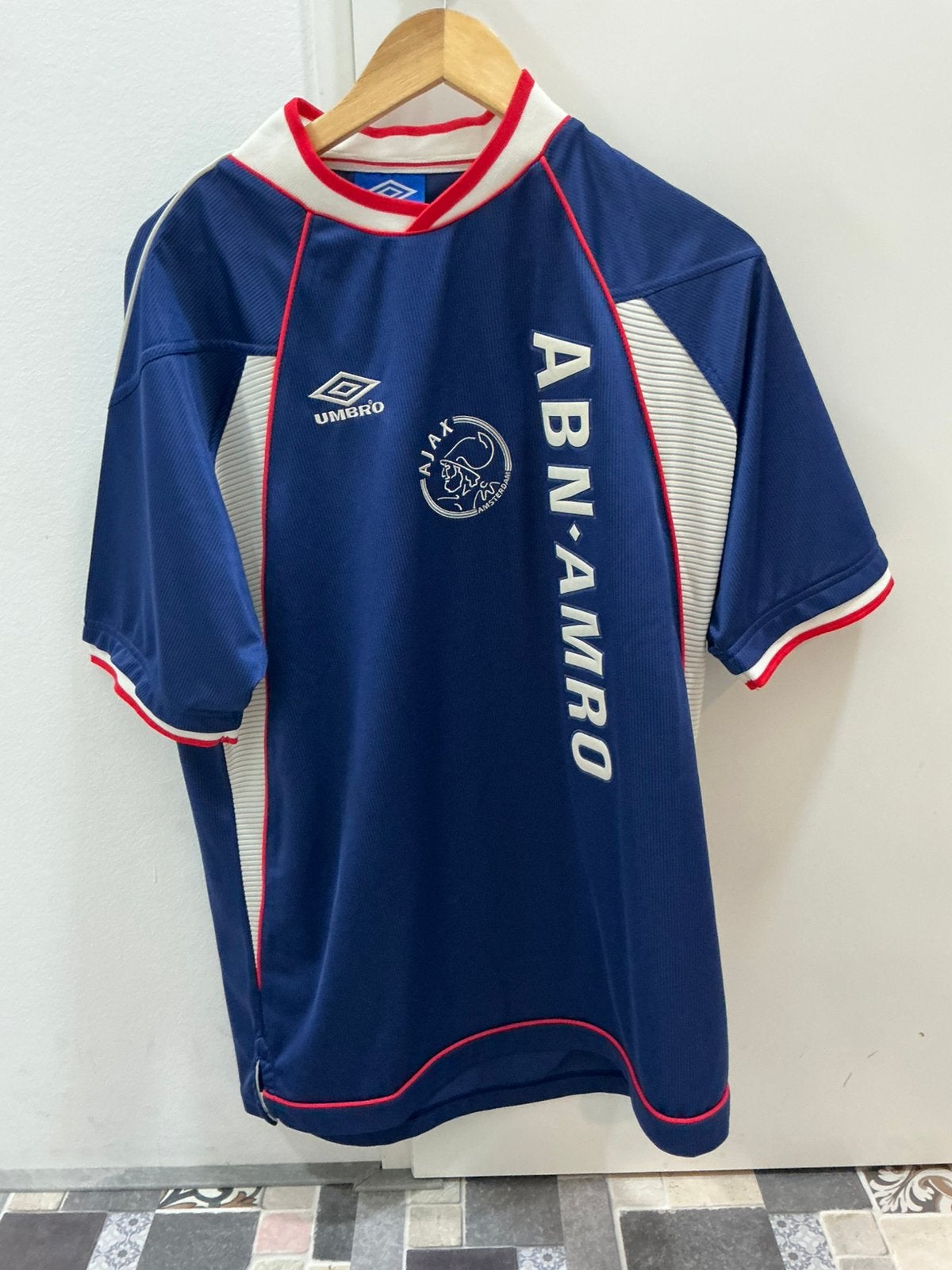 Ajax Umbro Uit Shirt 1999 2000 XL Benni McCarthy Origineel, Verzenden, Gebruikt, Ajax, Shirt