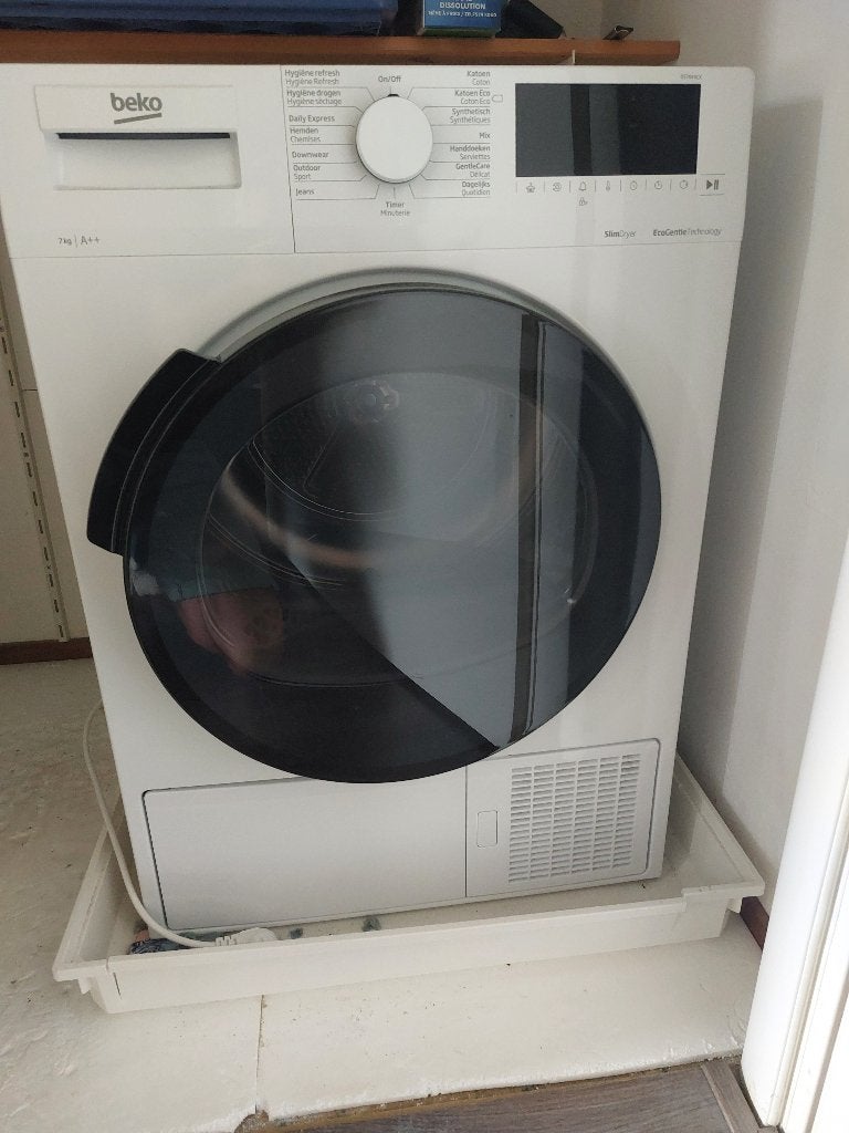 Warmtepomp droger, Ophalen, 6 tot 8 kg, Zo goed als nieuw, 85 tot 90 cm