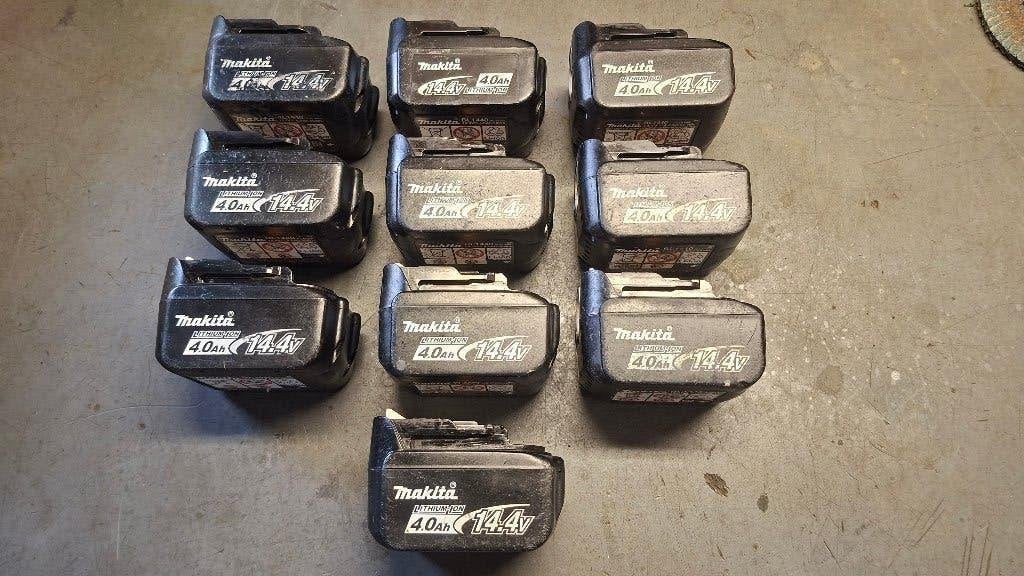 10x ORIGINELE Makita BL1440 14,4v Accu, Auto diversen, ,, Ophalen of Verzenden, Zo goed als nieuw, ,