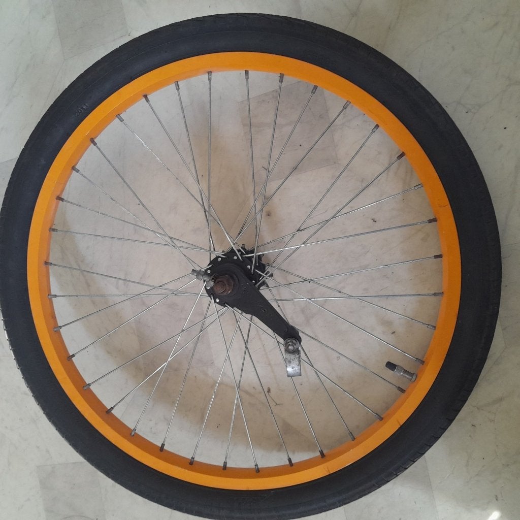 Achter Wiel 22 Inch Banden Maat 22x1.95 Met Terugtrap Rem, Ophalen of Verzenden, Gebruikt, Wiel