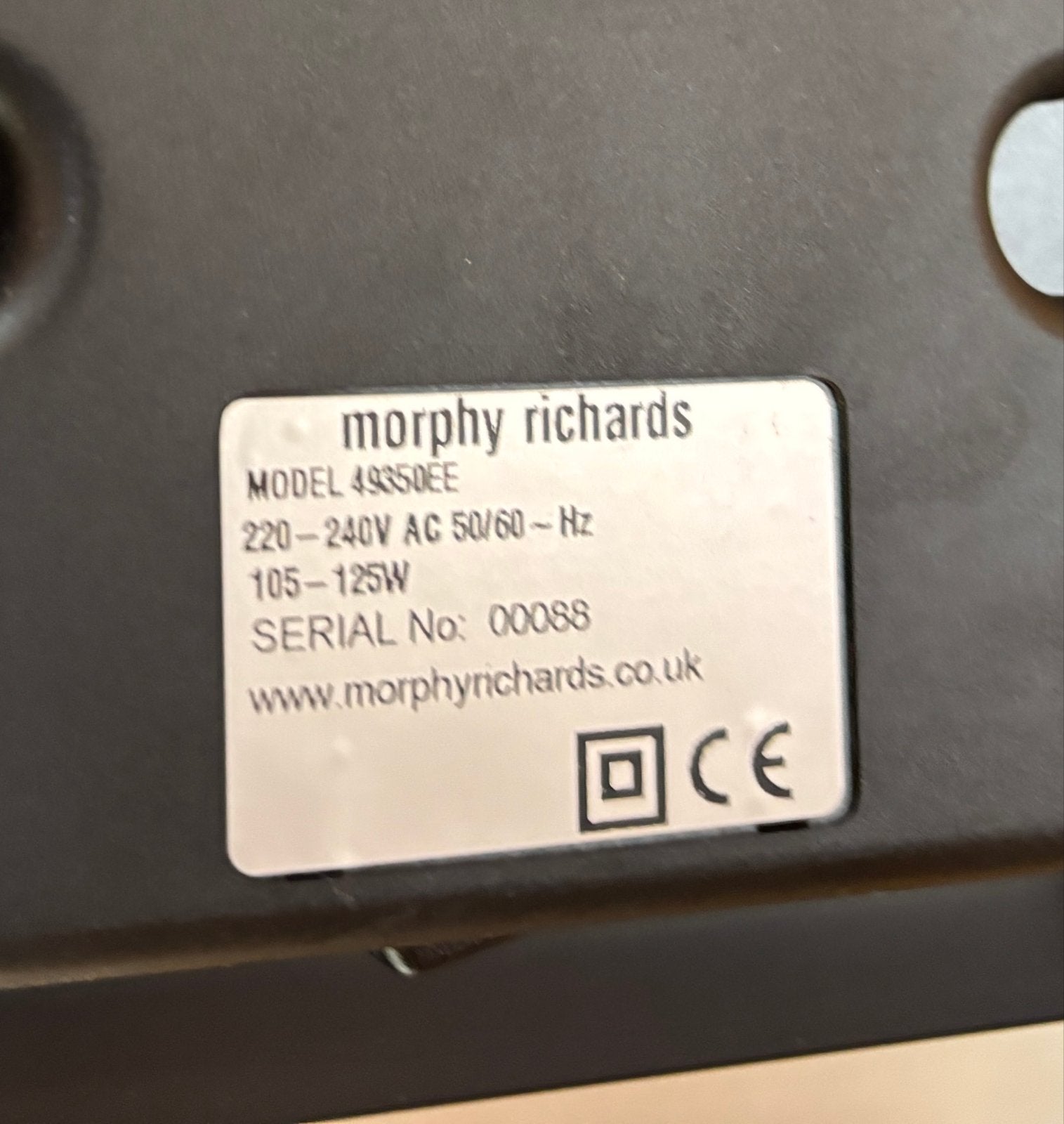 Morphy Richards broekenpers/Strijkplank Strijkijzerhouder, Ophalen of Verzenden, Zo goed als nieuw