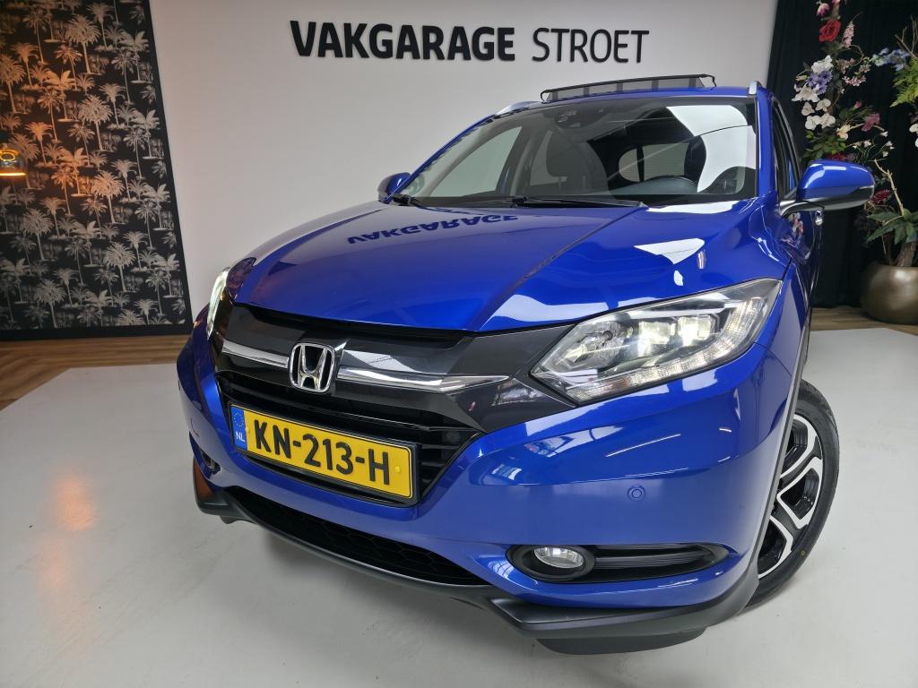 Honda HR-V 1.5 i-VTEC Exe.| navi | trekh | LMV | keyless | N, Blauw, Leder en Stof, Origineel Nederlands, Bedrijf