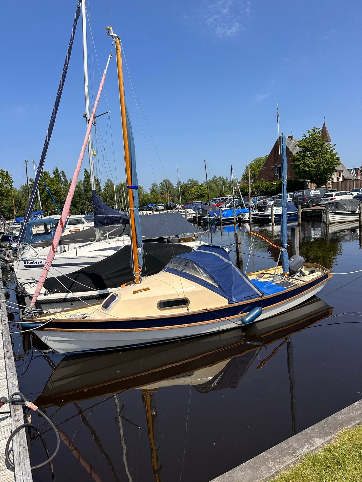 Devon Cruiser (Drascombe Coaster) met trailer en Yamaha 6pk, Watersport en Boten, Kajuitzeilboten en Zeiljachten, Ophalen, Overige merken