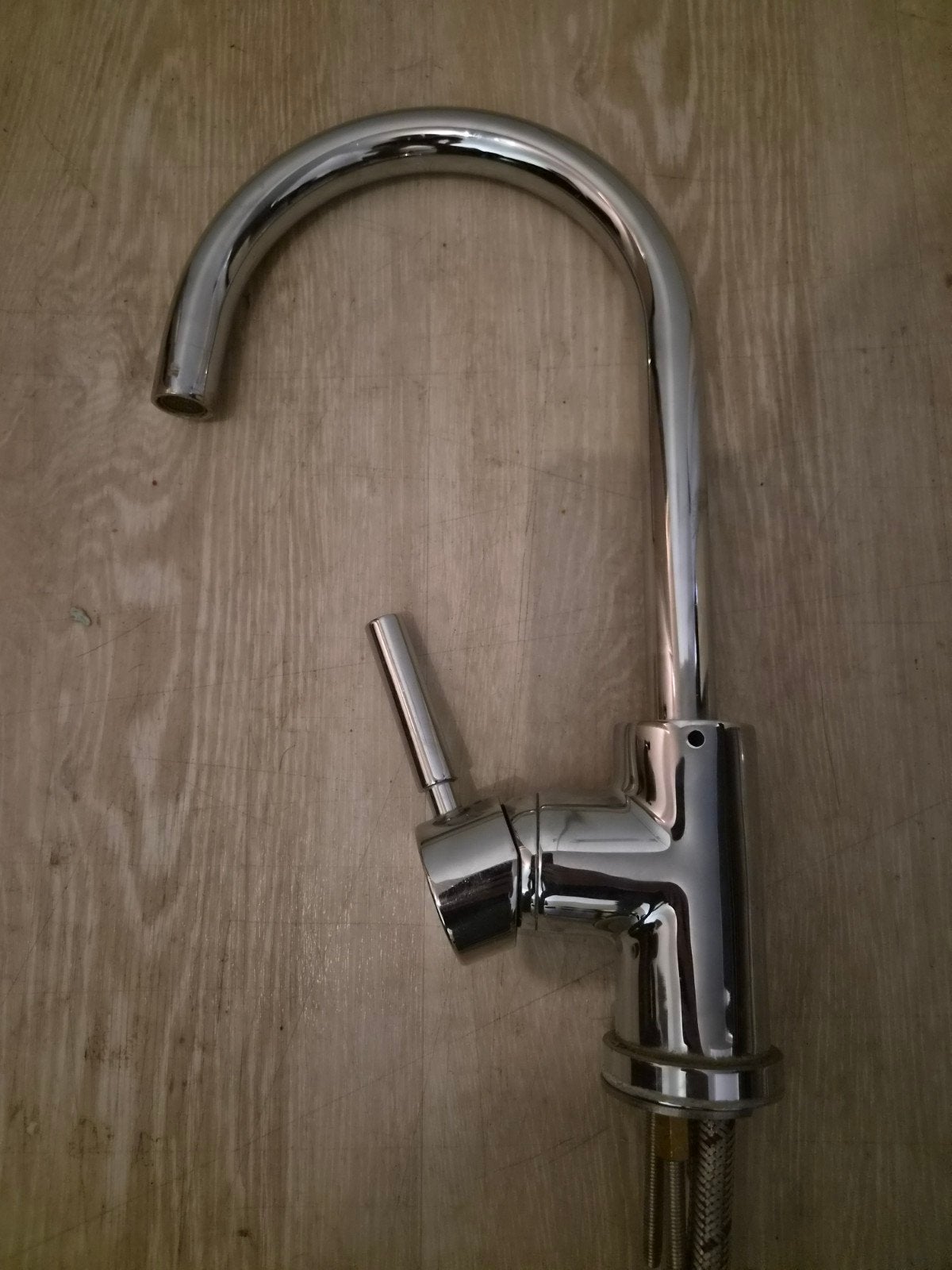 Wastafelkraan, Ophalen of Verzenden, Gebruikt, Chroom, Kraan