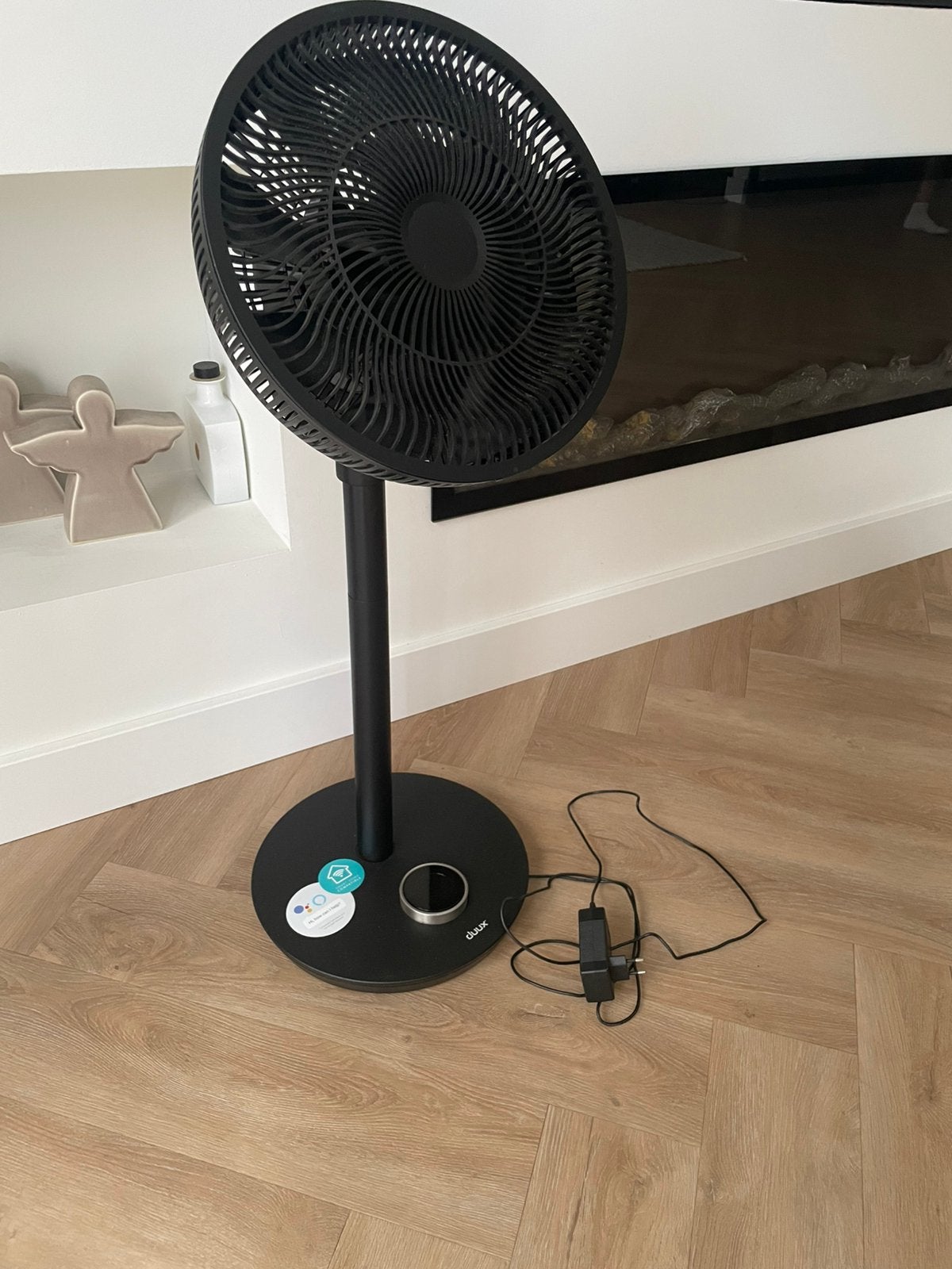 Duux Whisper Flex Smart wifi met afstandsbediening als nieuw, Witgoed en Apparatuur, Ophalen of Verzenden, Zo goed als nieuw, Statiefventilator