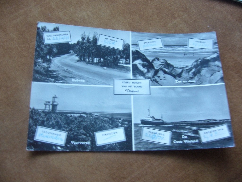VLIELAND  =  4 LUIK, Ophalen of Verzenden, 1960 tot 1980, Gelopen, Waddeneilanden