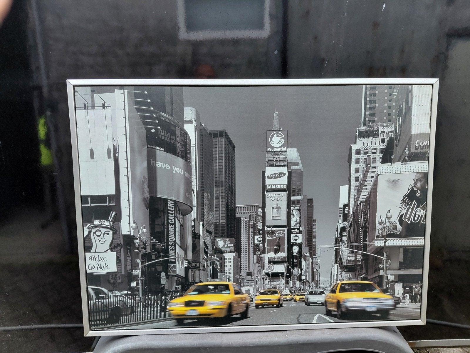 Times Square New York foto op canvas 100x140 cm, Huis en Inrichting, Ophalen of Verzenden, 125 cm of meer, Foto of Poster