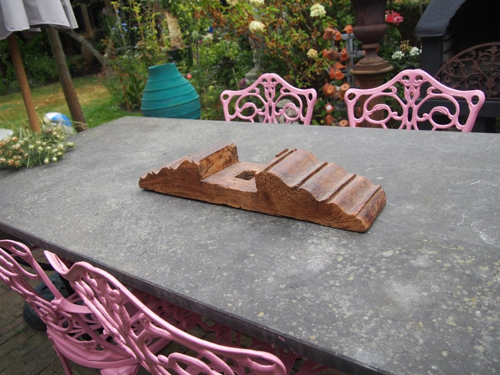 Oud Houten Ornament - Decoratief Stuk, Ophalen of Verzenden
