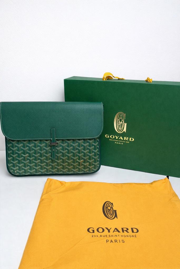 Goyard Coursir Messenger Bag Groen, Sieraden, Tassen en Uiterlijk, Tassen | Schoudertassen, Overige merken, Nieuw, Ophalen of Verzenden