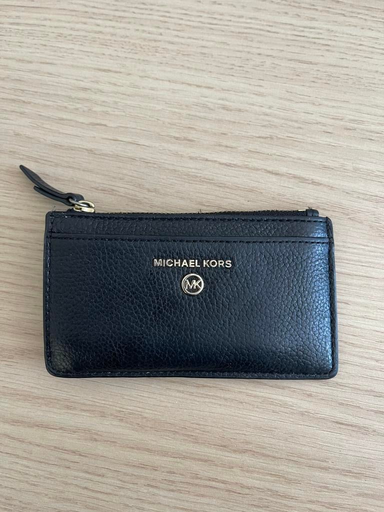 Michael Kors Portemonnee - Zwart Leer met Sleutelhanger, Overige merken, Zwart, Ophalen of Verzenden, Zo goed als nieuw