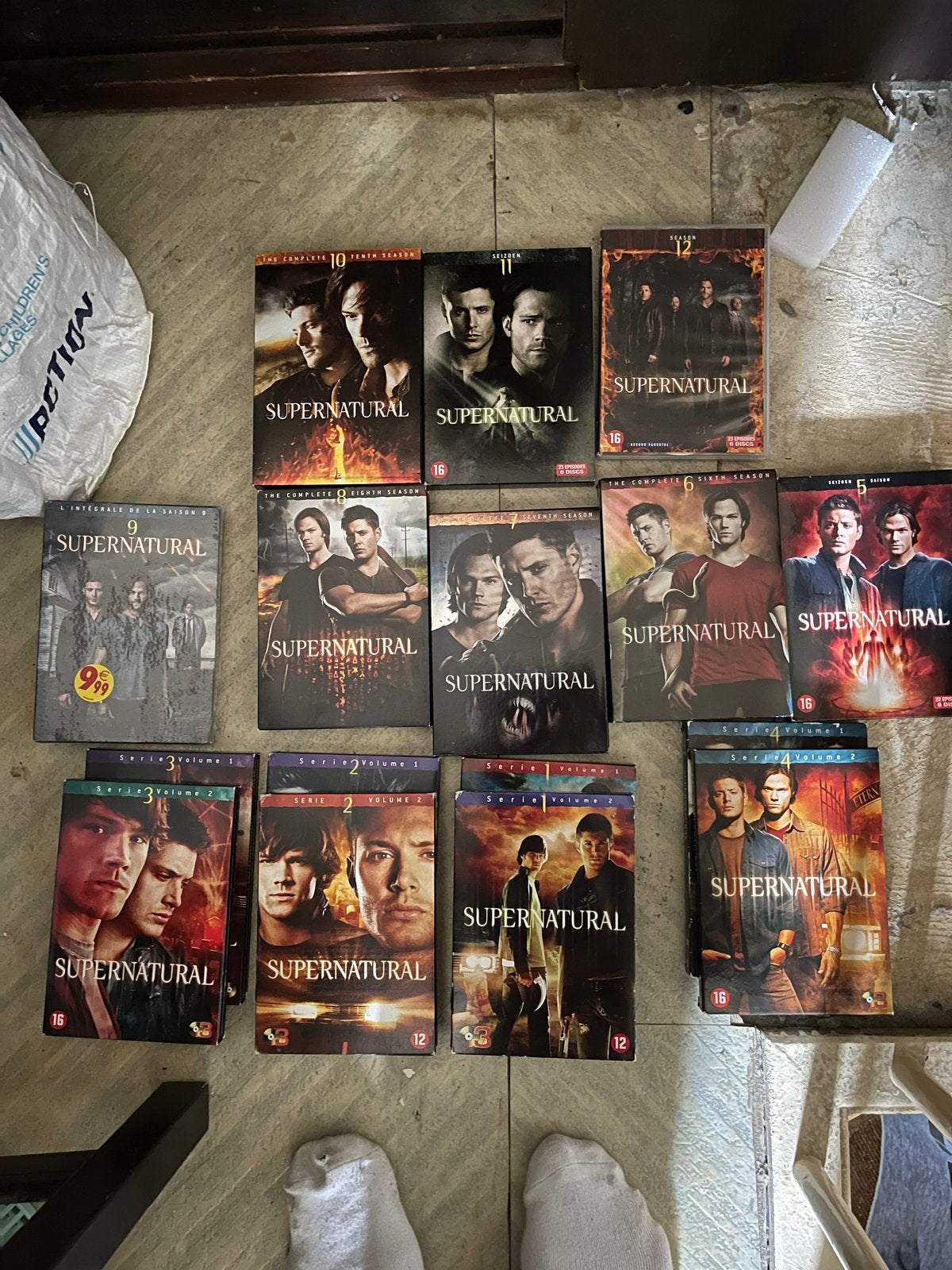 Supernatural DVD Boxsets - Seizoen 1-12, Vanaf 16 jaar, Nederlands, Ophalen of Verzenden, Zo goed als nieuw