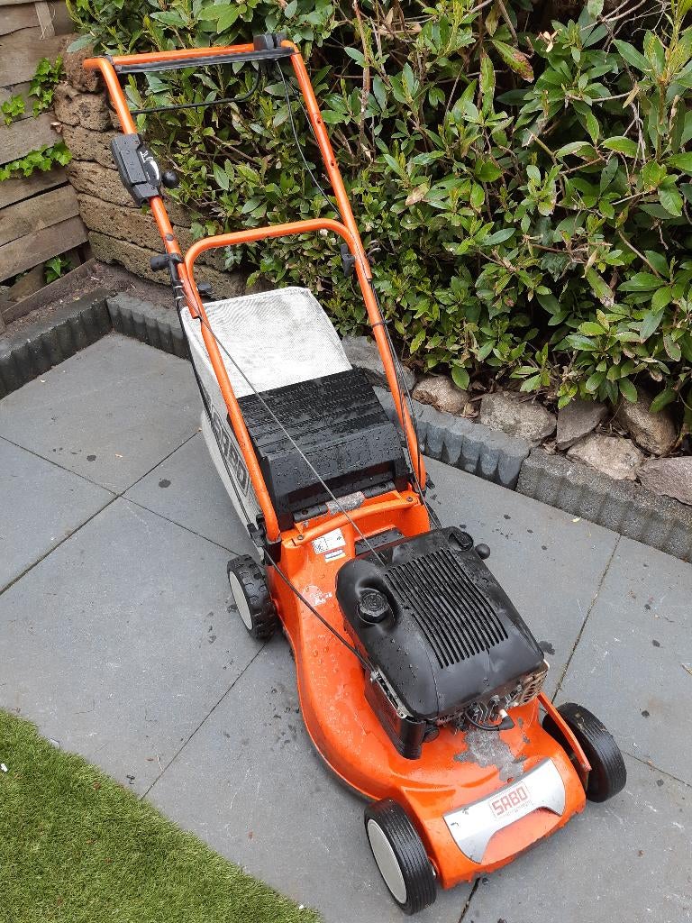 Sabo gazonmaaier, Tuin en Terras, Ophalen, Cirkelmaaier, Gebruikt, Sabo /John Deere