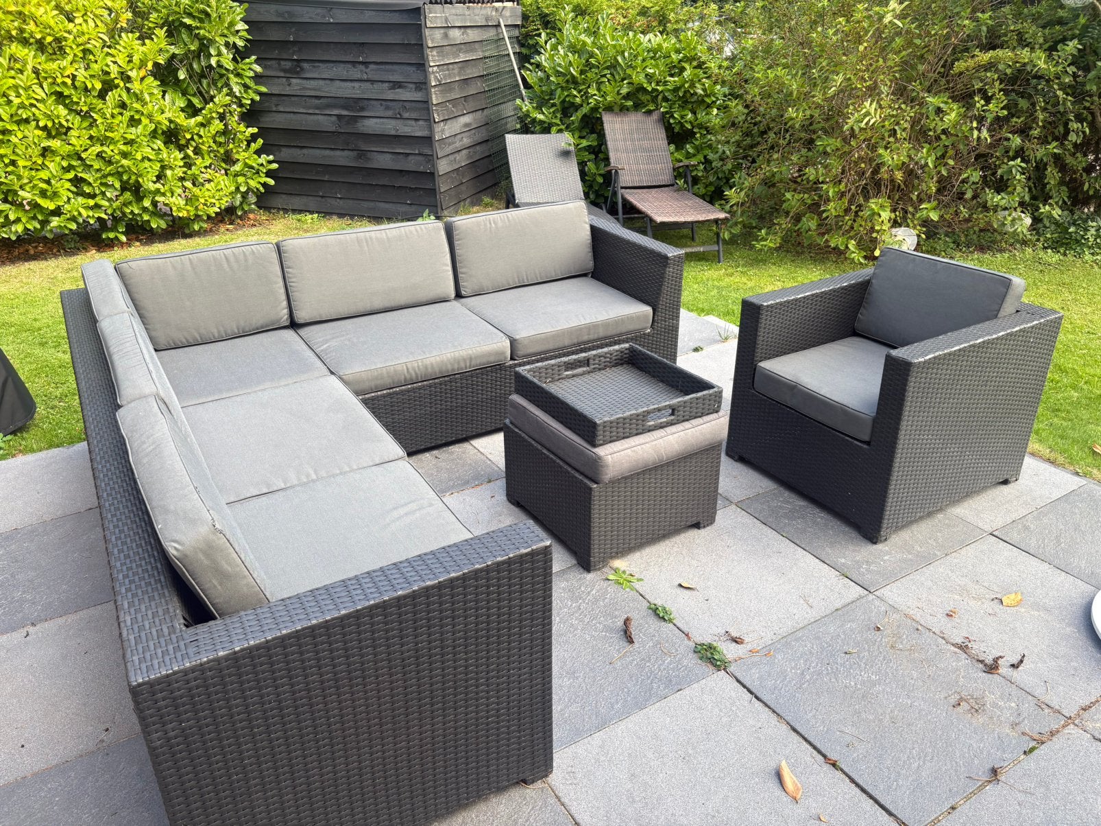 B7 Club Collection Wicker Loungeset, Ophalen, Gebruikt, Loungeset, Wicker