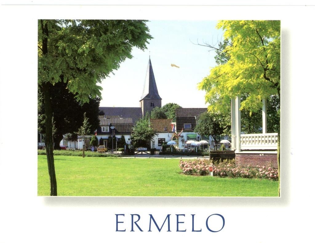 ERMELO Kerk en Muziektent Putterweg, Verzenden, 1980 tot heden, Gelopen, Gelderland
