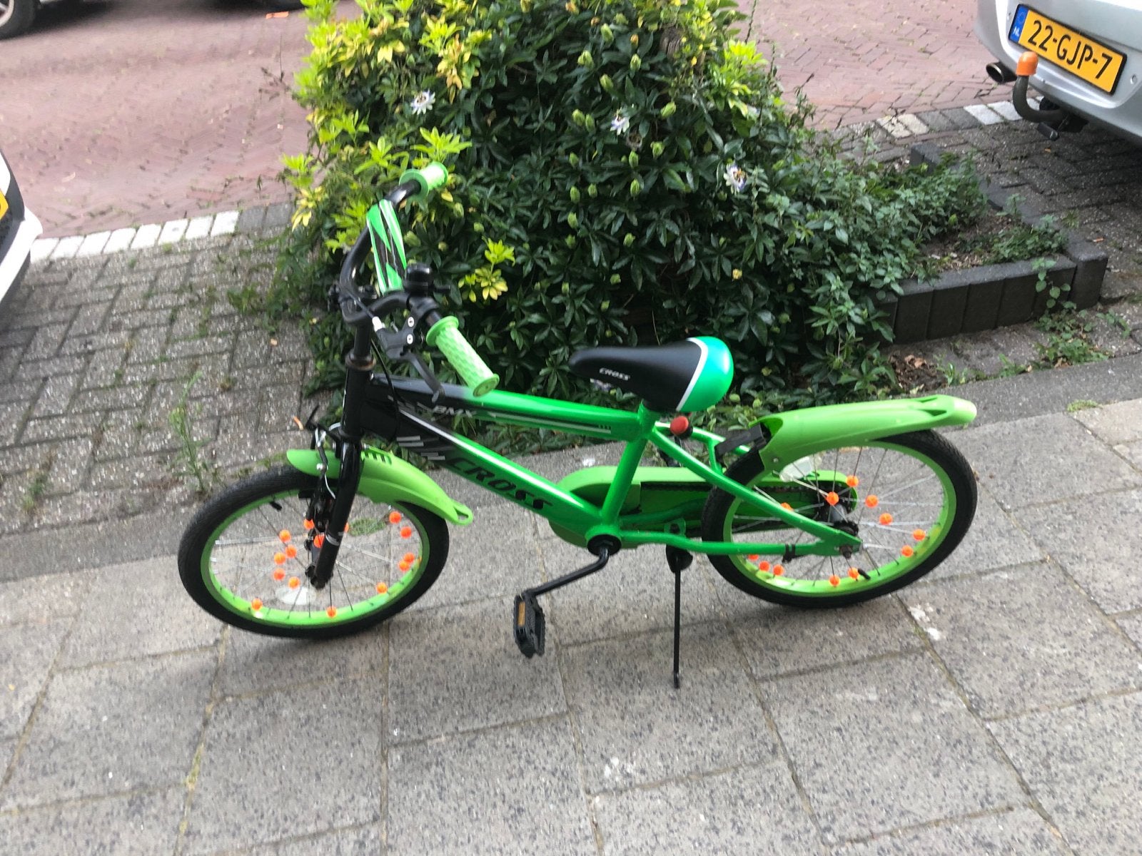 ZGAN Cross BMX Fiets - Groen, 20 inch, 16 tot 20 inch, Staal, Velgrem, V-brakes