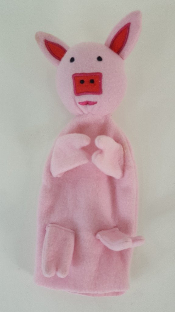 Knuffel Handpop Varken, Varkentje van de Hema. Roze. 2A5, Kinderen en Baby's, Speelgoed | Knuffels en Pluche, Tweedehands verkoop