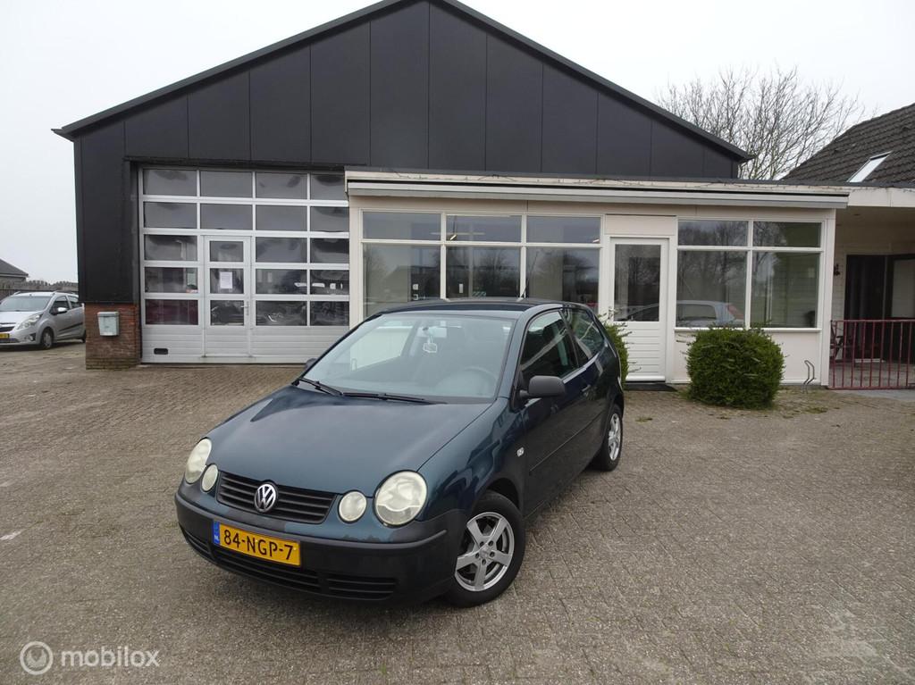 Volkswagen Polo 1.2-12V ( ELEC. RAMEN/AIRCO/NIEUWE APK), Stof, Zwart, 1198 cc, Bedrijf